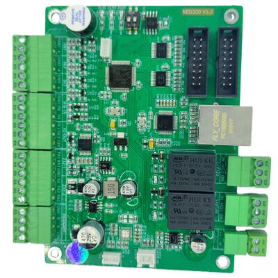 جهاز تحكم شاشة LED لتوجيه وقوف السيارات NED200 مع TCP IP MQTT RS485 HUB75 HUB08 التردد والبث الصوتي