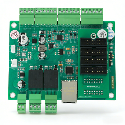 NED200 جهاز تحكم شاشة LED متعددة الواجهات مع Ethernet MQTT RS485 RS232 Wiegand Relay HUB75 لأنظمة وقوف السيارات